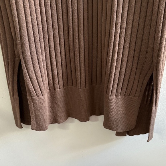 Pink Rose Taupe Ribbed Cardigan - Picture 5 of 6